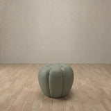 Top Grain Leather::Cuban Sofa Ottoman Sage Top Grain Leather