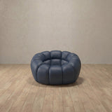 Top Grain Leather::Cuban Sofa Single InkBlue Top Grain Leather