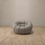 Top Grain Leather::Cuban Sofa Single Pewter Top Grain Leather v1