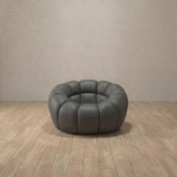 Top Grain Leather::Cuban Sofa Single Smoke Top Grain Leather