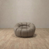 Top Grain Leather::Cuban Sofa Single Taupe Top Grain Leather