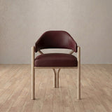 Top Grain Leather::Burgundy::White Oak