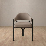Linen Blend::Taupe::Black Oak
