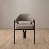 Top Grain Leather::Taupe::Black Oak