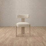 Boucle::Cream::White Oak