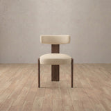 Top Grain Leather::Cream::Walnut