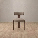 Linen Blend::Taupe::Walnut