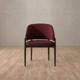 Linen Blend::Burgundy::Black Oak