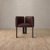 Top Grain Leather::Burgundy::Black Oak