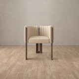 Top Grain Leather::Cream::Walnut
