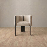 Linen Blend::Latte::Black Oak