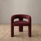 Linen Blend::Burgundy