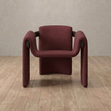 Linen Blend::Burgundy::Black Oak