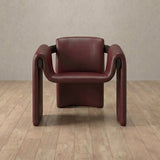 Top Grain Leather::Burgundy::Black Oak