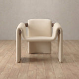 Top Grain Leather::Cream::Walnut