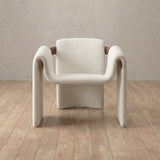 Linen Blend::Off White::Walnut