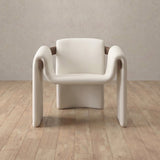Top Grain Leather::Off White::Walnut