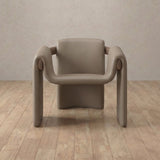 Top Grain Leather::Taupe::Walnut