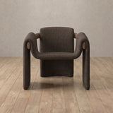 Linen Blend::Truffle::Walnut