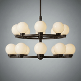 Halo Strata Two-Tier Chandelier