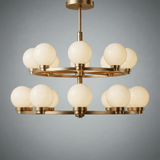 Halo Strata Two-Tier Chandelier