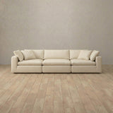 Top Grain Leather::Heavens Sofa Heavens 3-Seater Cream Top Grain Leather