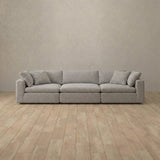 Boucle::Heavens Sofa Heavens 3-Seater Pewter Boucle v2