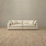 Top Grain Leather::Heavens Sofa Heavens Loveseat Cream Top Grain Leather