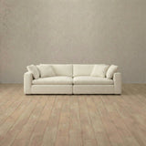 Boucle::Heavens Sofa Heavens Loveseat Ivory Boucle