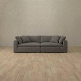 Linen Blend::Heavens Sofa Heavens Loveseat Stone Linen Blend