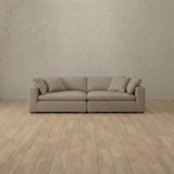 Linen Blend::Heavens Sofa Heavens Loveseat Taupe Linen Blend