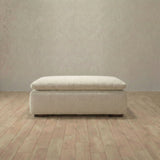 Linen Blend::Heavens Sofa Heavens Ottoman Cream Linen Blend v2