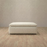 Boucle::Heavens Sofa Heavens Ottoman Ivory Boucle