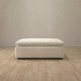 Linen Blend::Heavens Sofa Heavens Ottoman Ivory Linen Blend v1