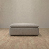 Linen Blend::Heavens Sofa Heavens Ottoman Pewter Linen Blend v2