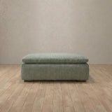 Linen Blend::Heavens Sofa Heavens Ottoman Sage Linen Blend