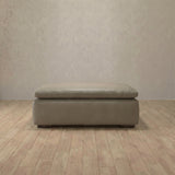 Top Grain Leather::Heavens Sofa Heavens Ottoman Taupe Top Grain Leather