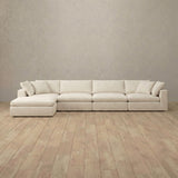 Linen Blend::Heavens Sofa Heavens Right Chaise Cream Linen Blend