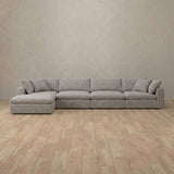 Boucle::Heavens Sofa Heavens Right Chaise Pewter Boucle v2