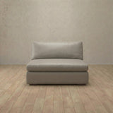 Top Grain Leather::Heavens Sofa Heavens Single Pewter Top Grain Leather