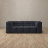 Linen Blend::Juna Comfort Sofa 2 Seater InkBlue Linen Blend