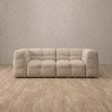 Linen Blend::Juna Comfort Sofa 2 Seater Linen Linen Blend