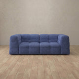 Boucle::Juna Comfort Sofa 2 Seater OceanBlue Boucle