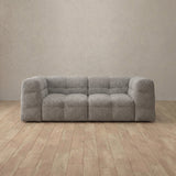 Boucle::Juna Comfort Sofa 2 Seater Pewter Boucle