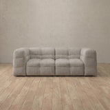 Linen Blend::Juna Comfort Sofa 2 Seater Pewter Linen Blend v1