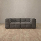 Linen Blend::Juna Comfort Sofa 2 Seater Stone Linen Blend