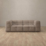 Linen Blend::Juna Comfort Sofa 2 Seater Taupe Linen Blend