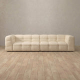 Top Grain Leather::Juna Comfort Sofa 3 Seater Cream Top Grain Leather