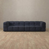 Linen Blend::Juna Comfort Sofa 3 Seater InkBlue Linen Blend