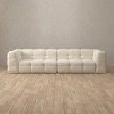 Boucle::Juna Comfort Sofa 3 Seater Ivory Boucle